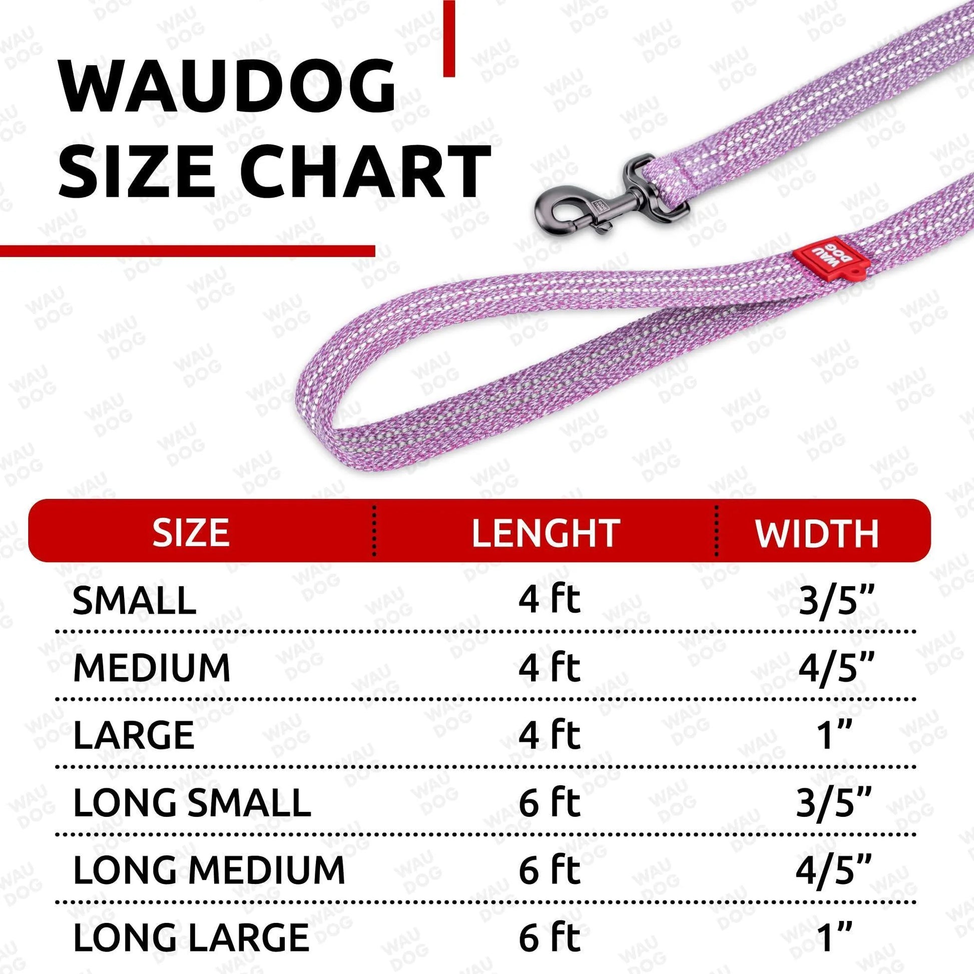 Recycled Cotton Dog Leash 6 Ft X 1 Inch Purple Eco Friendly Collar for Medium &